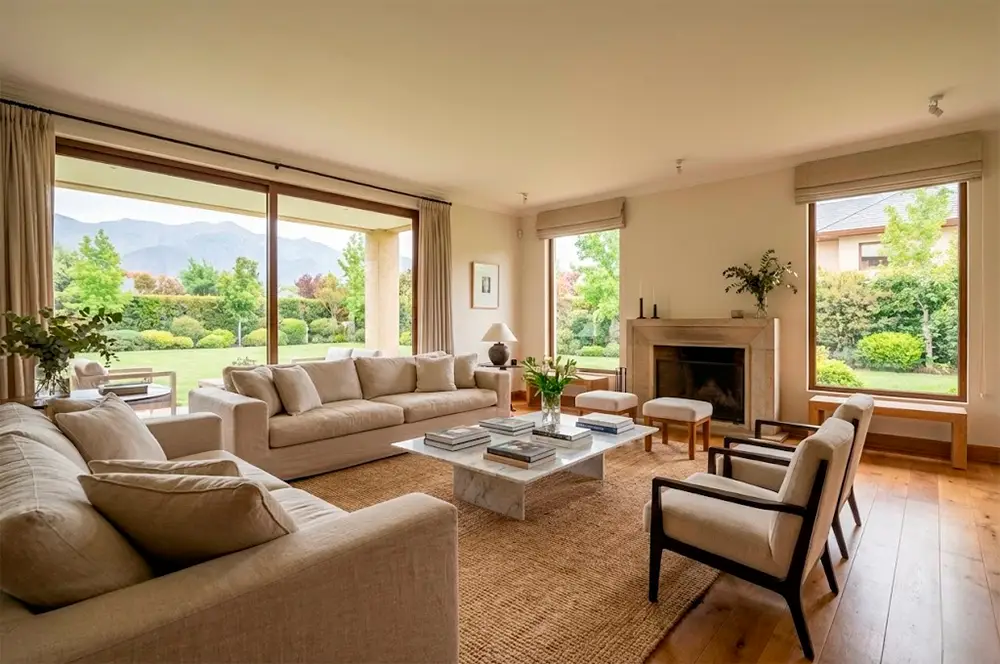 Living de lujo en casa de La Dehesa, limpio y ordenado