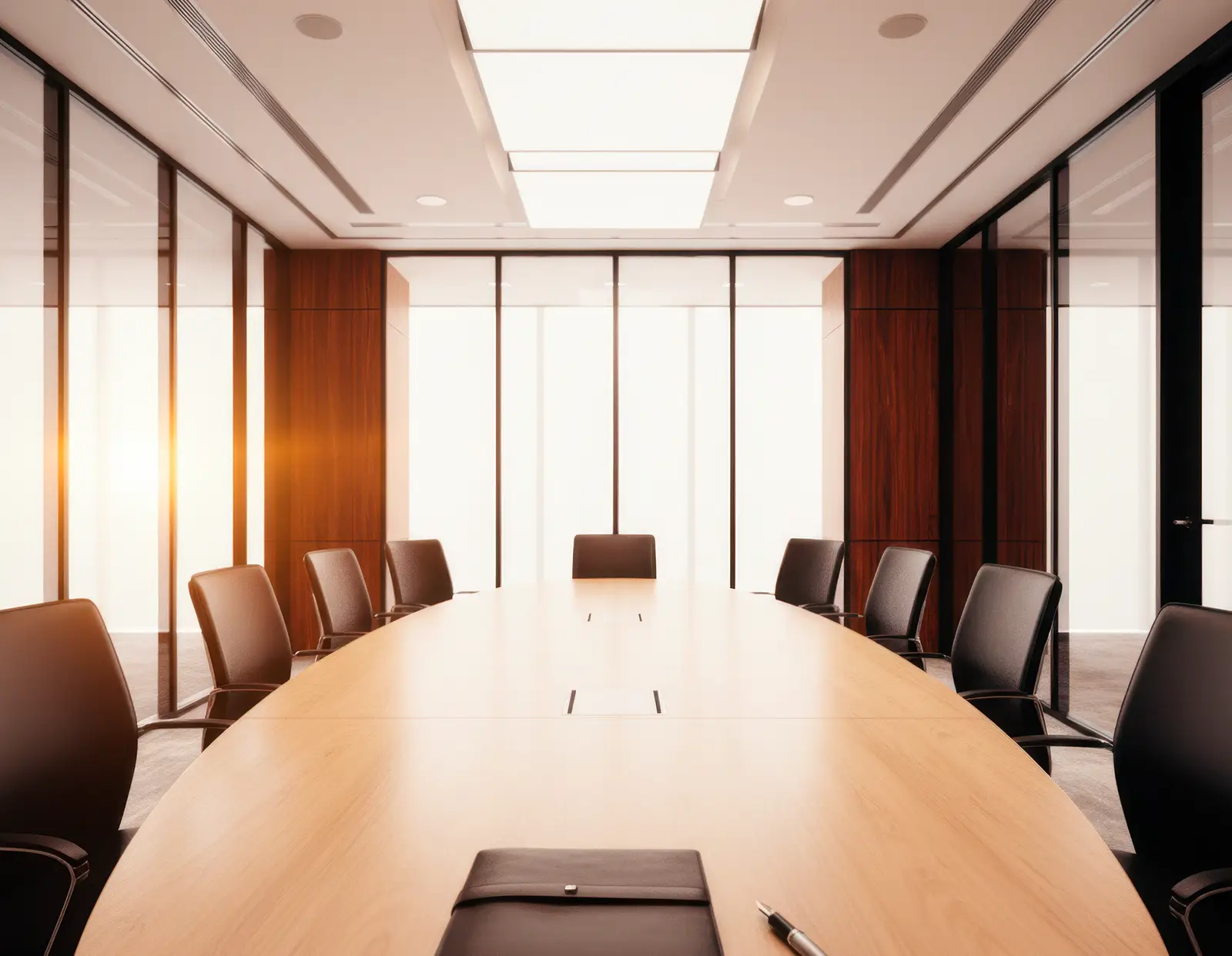 Calculadora y elementos de limpieza sobre un plano de oficina